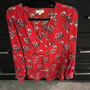 LOFY blouse red floral